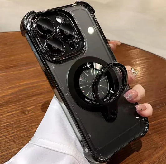 Elegant Transparent Stand Case - iPhone